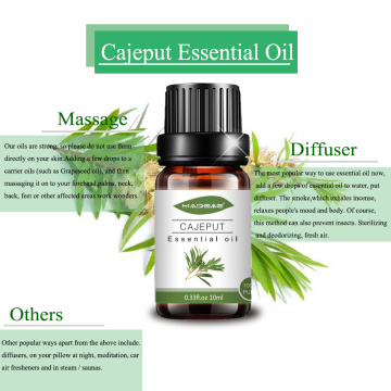 100% 순수한 천연 Cajeput Essentia Oil Therapeutil 등급