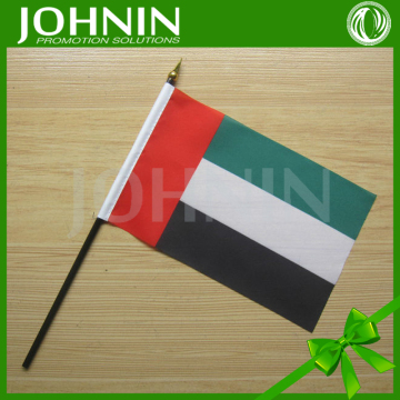 2016 uae national day gifts fast ship 14*21 polyester UAE hand waving flag