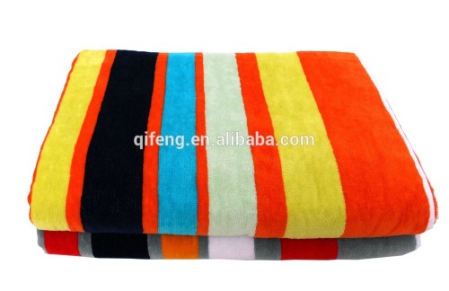 Hot selling bright color dyed yard velour cotton face/ hand /bath towel