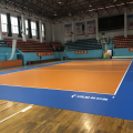 Las alfombras de piso de la cancha de voleibol usaron voleibol fácil de reunir