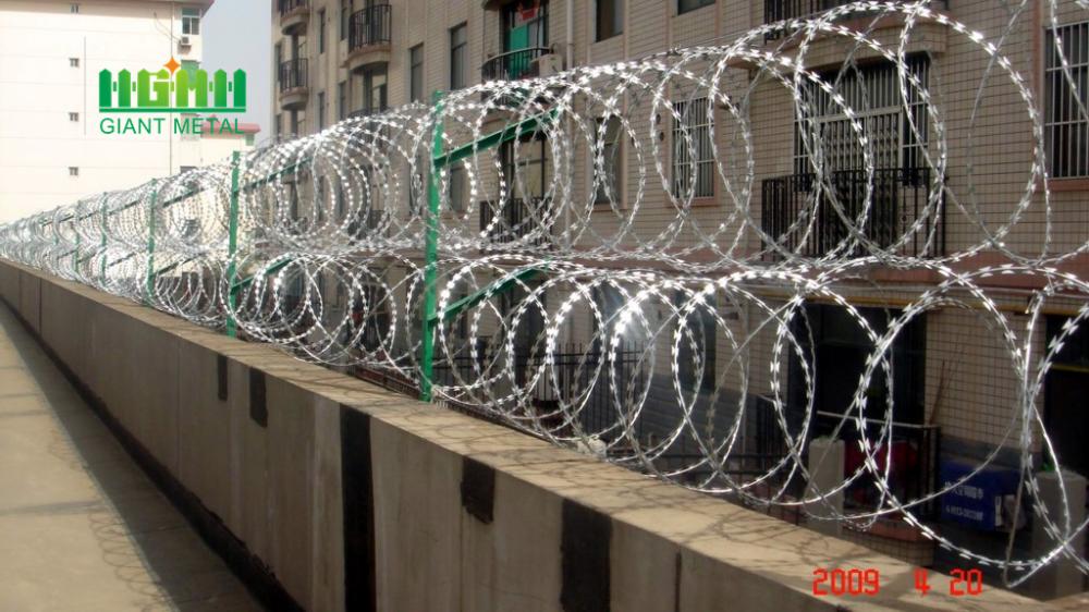 450mm coil diameter concertina fencing razor barbed wire