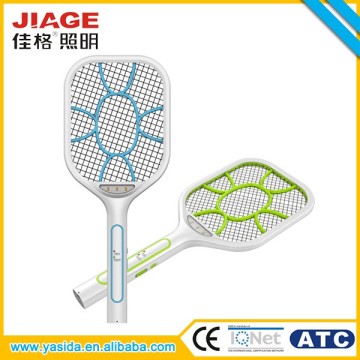 China manufacture electric fly/mosquito killer racket with 3led light for wholesales