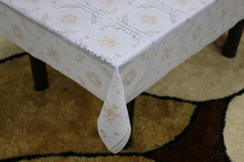 Printed pvc lace tablecloth by roll thick