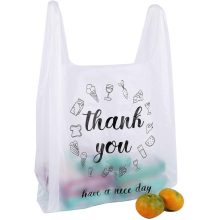 Wholesale Plastic Grocery Garbage Packing Carrier T Shirt Vest Shopping Bag
