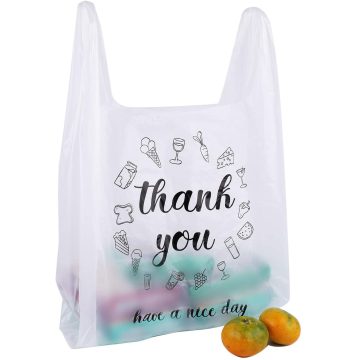 Wholesale Plastic Grocery Garbage Packing Carrier T Shirt Vest Shopping Bag