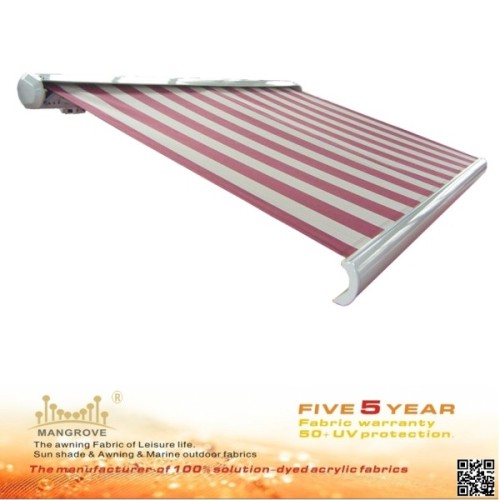 outdoor material window awnings fabric with strips