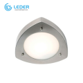 LEDER โคมไฟติดผนังกลางแจ้ง LED สีเทาขาวเรียบง่าย