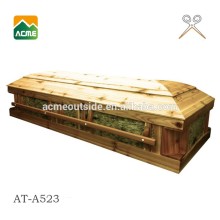AT-A523 luxury wooden cremation casket