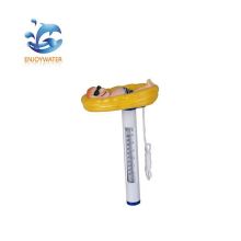 Swimming pool floating animal thermometer