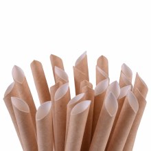 Wholesale Biodegradable Paper Straws - Eco-Friendly, Individually Wrapped