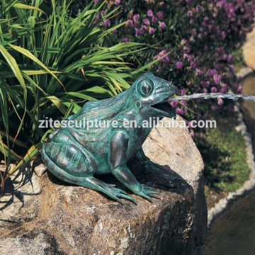 Modern Decoration metal bronze frog fountain