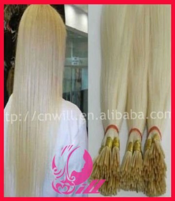 Nice Looking hair extension for white people Brazilian remy white hair extension