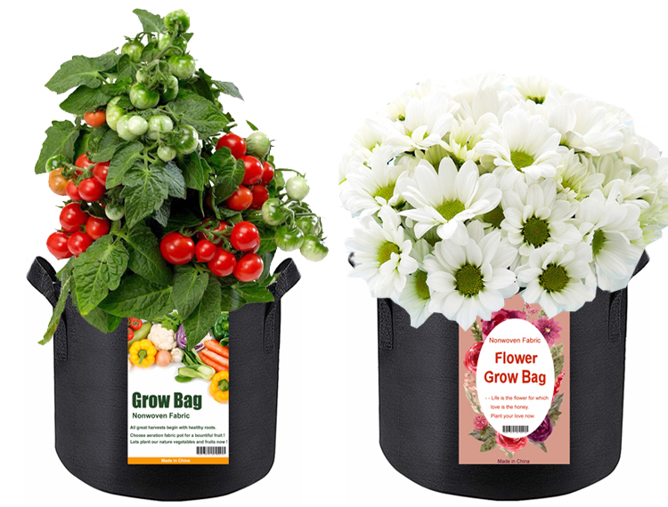 2 gallon 3 gallon 5 gallon 7 gallon 10 gallon  Planter Grow Bags Pots Garden Potato Felt Fabric Plant Grow Bags