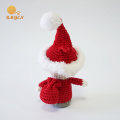 Πλεκτά βελούδινα Santa Amigurumi κούκλες Διακόσμηση