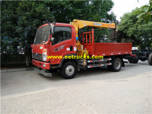 DFAC 4x2 4ton Crane Trucks