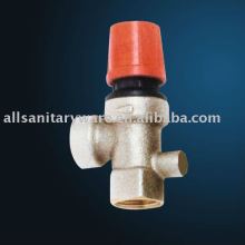 brass safety valve for water heating system