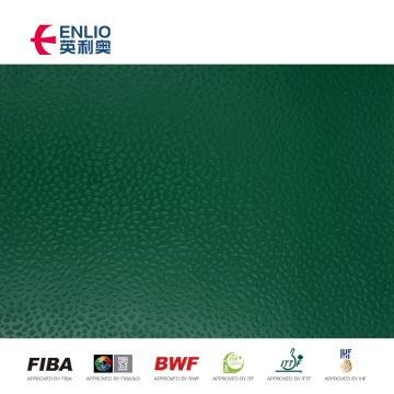 interior verde 4,5 mm de espessura de boa qualidade quadra de badminton piso de PVC