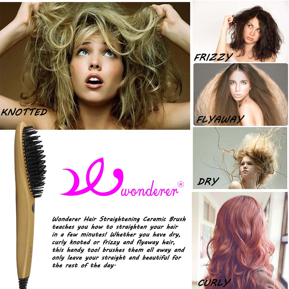 Wonderer Straightener Hair Brush