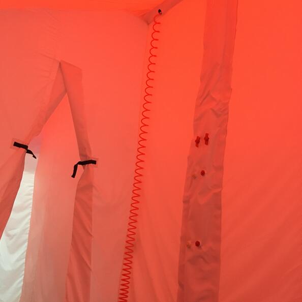 30 평방 미터 오렌지 질량 오염 제거 텐트