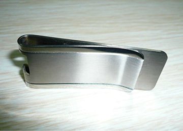 Grade 2 pure Titanium metal money clip with card case,opener money clip