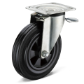 Heavy Duty Rubber Swivel Casters