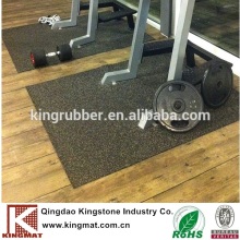 Rubber granula material gym roll mat for sale