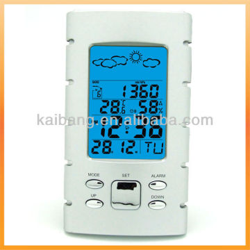 Digital Barometer & Thermometer Alarm LCD Clock