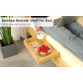 Bamboo Detachable Bedside Shelf Storage Organizer For Bed