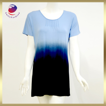 promotional t shirt of ladies fashion hang dye t shirt