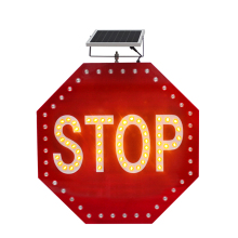 Road Warning Vehicle Stop Solar traffic Sign