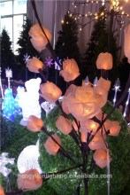 24L Rice Bulb Christmas Ground Insert Light with Flower Decoration Light