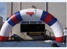 New design inflatable archery inflatable rainbow arch for sports game