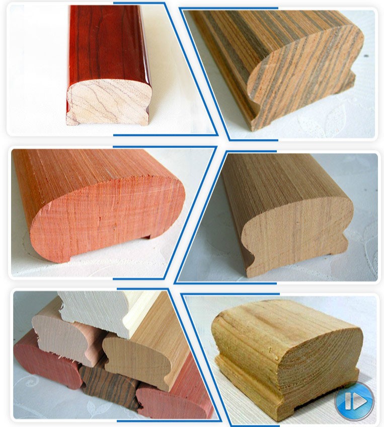 For Overseas Market Walnut Wood Handrails Outdoor Wood Handrails