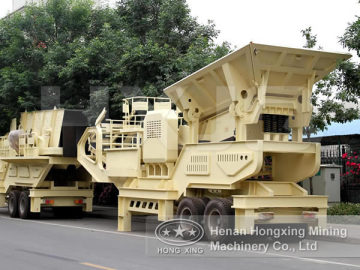 mobile stone crushing machine