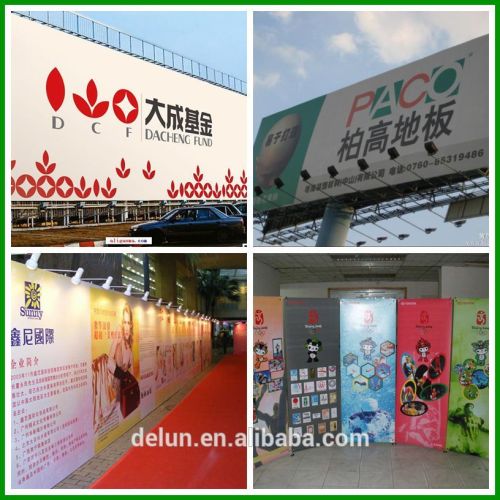 Printed Type and Hanging Style custom glossy frontlit banner frame banner Outdoor pvc Hanging Poster