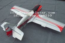 Silver Color Carbon Fiber Zlin50 35cc Rc Airplane , Radio Controlled Aircraft