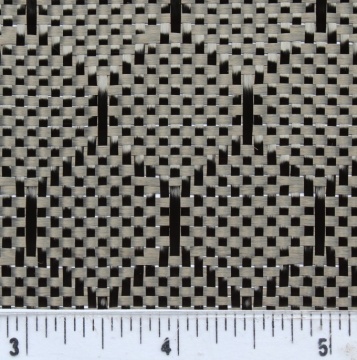 Jacquard Hexagonal Carbon Fiber Fabric