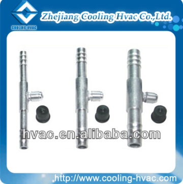 joint with R12 valve auto air conditioner aluminum fitting