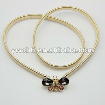 Women metal chain belt