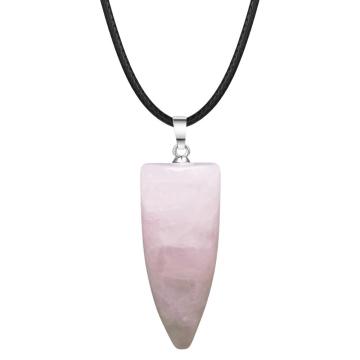 DIY Bullet Shape Healing Pointed Necklace Chakra Beads Crystals Bullet Stone Beads Pendant for Pendant Necklace Jewelry