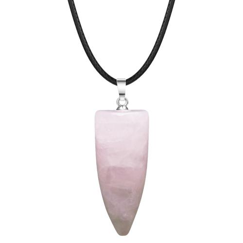 DIY Bullet Shape Healing Pointed Necklace Chakra Beads Crystals Bullet Stone Beads Pendant for Pendant Necklace Jewelry