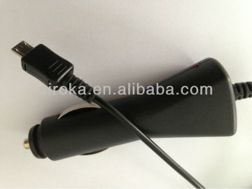 500mA Micro Car Charger With Micro Cable For Samsung Galaxy
