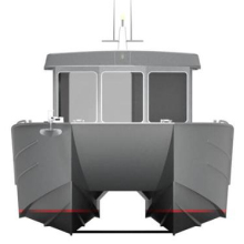 Aluminum Catamaran Landing Craft Fishing Workboat for Sale