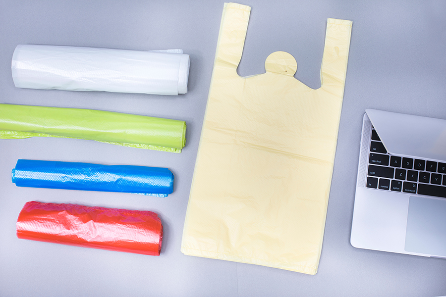 Plastic Retail Grocery Shopping T-Shirt Handle Bag