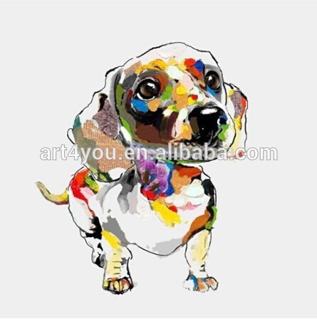 Cute animal painting on canvas with cheaper price