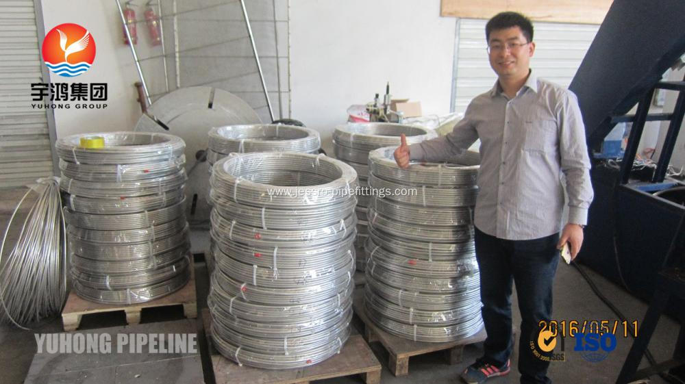Stainless Steel Coil Tubing ASTM A269 TP316L,TP316Ti ,TP321,TP347H,TP904L, Bright Annealed , Coil form