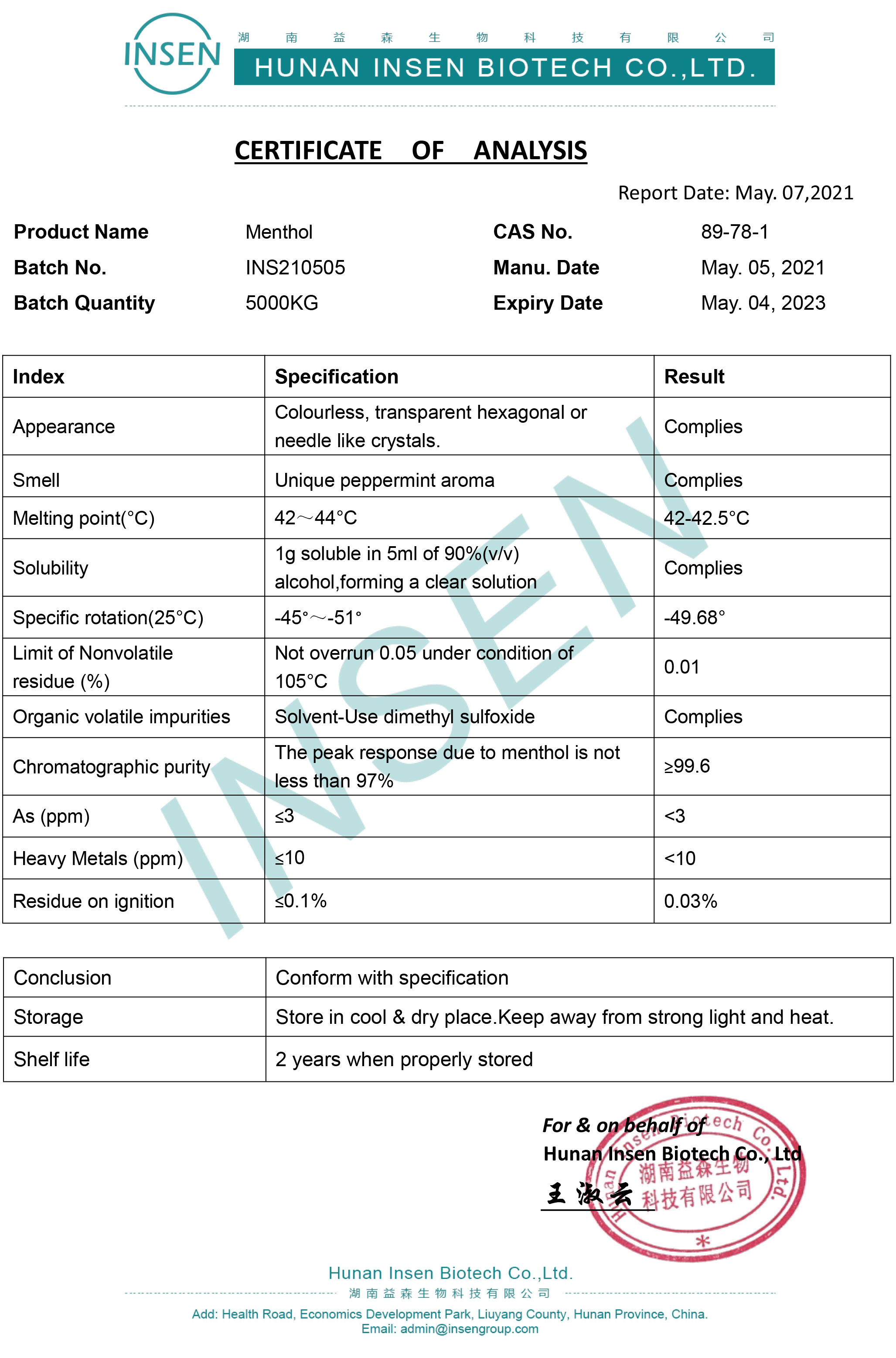 Most Favourable Cristal Menthol Powder Price