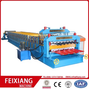 Double layer metal sheet roll making machine