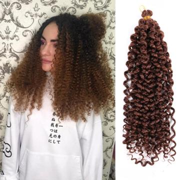 Hot sell 18inch wholesale curly crochet braid hair  crochet twist deep wave hair  water wave