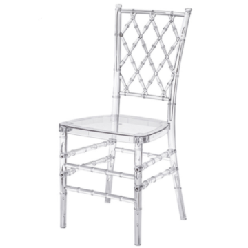 Clear Acrylic Stackable Event Chairs for Hire: Chiavari Style